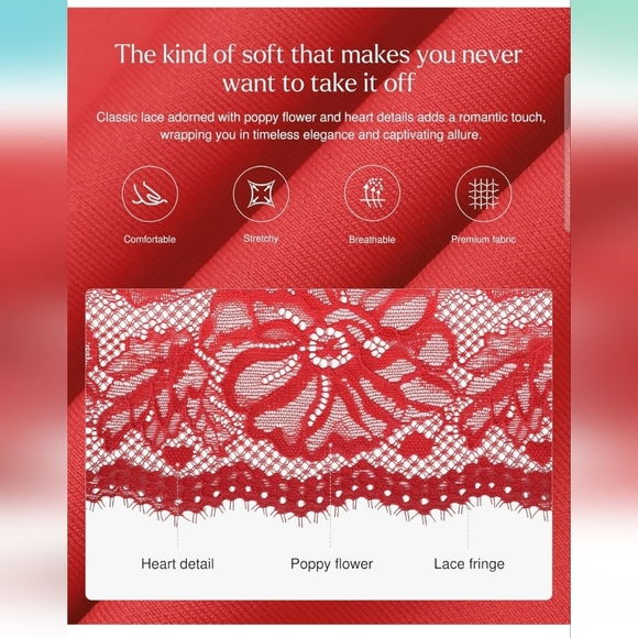 Popilush Red Lace V Neck Corset Shapewear Tummy Control Bodysuit Size 3XL - Picture 4 of 11